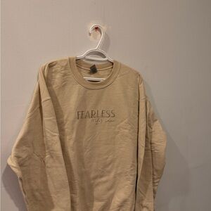Gildan Cream Crew Neck Sweater